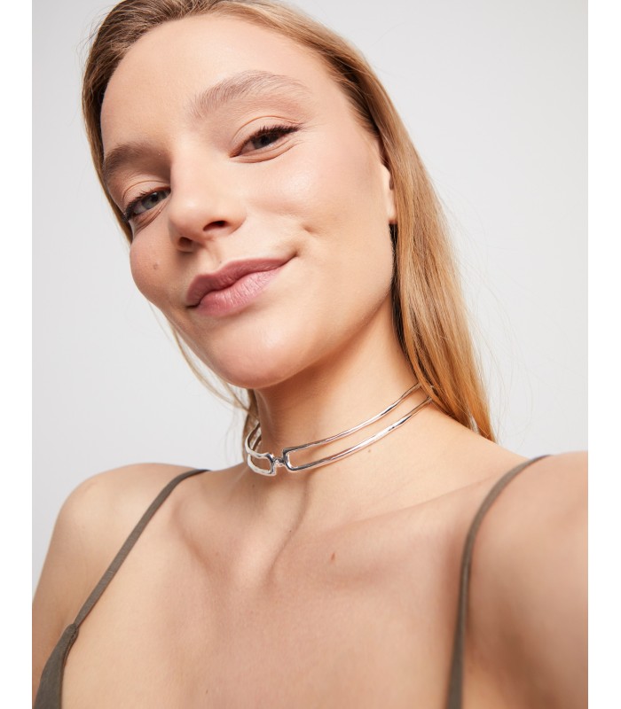 Uno de 50 COL1935BLNMTL0U Ser Indomable Collar Mujer Chapado Plata Choker - 000500015