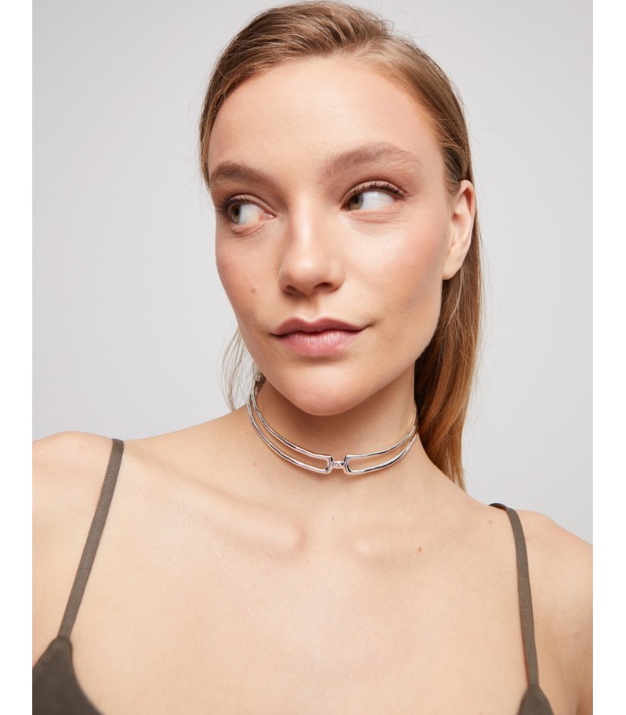 Uno de 50 COL1935BLNMTL0U Ser Indomable Collar Mujer Chapado Plata Choker - 000500015
