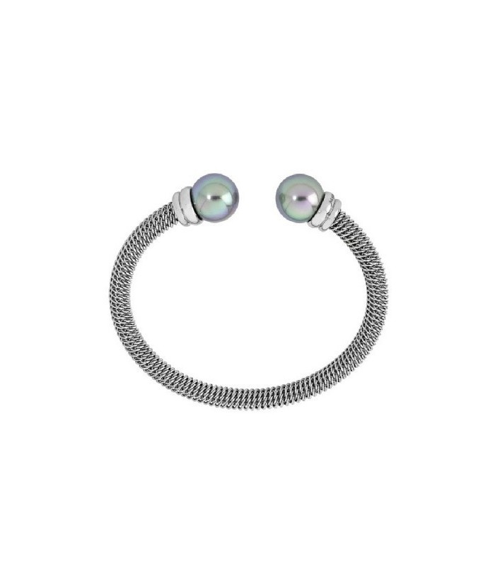 Majorica 13303.03.0.000.010.1 Pulsera Mujer Acero Perla Gris - 000450691