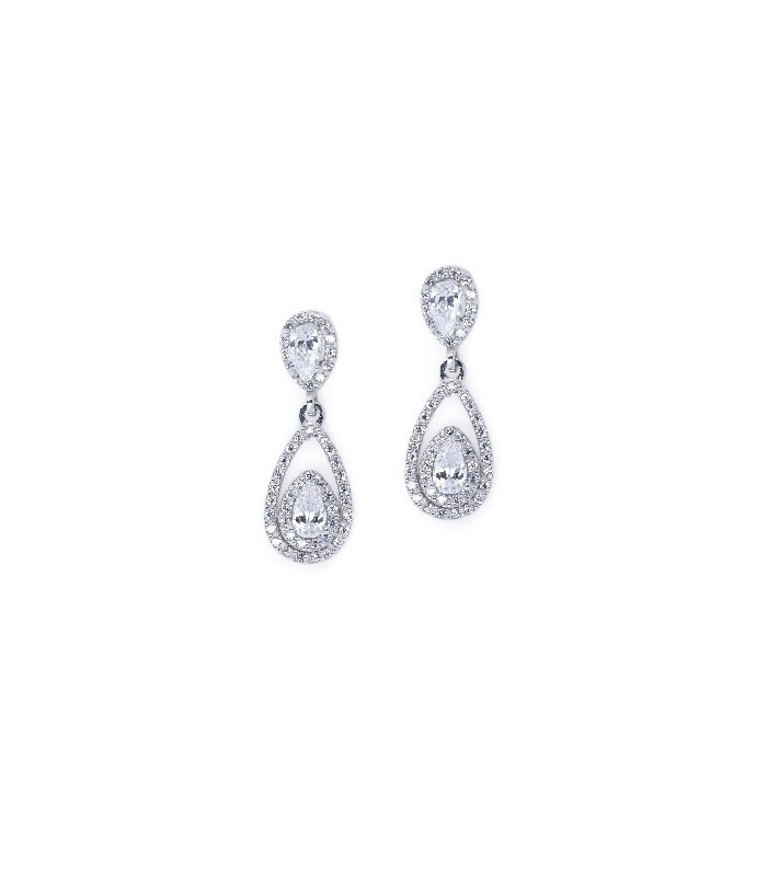 Pendientes Novias Mujer Oro Blanco 18 ktes - 000830171