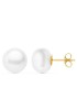 Pendientes Mujer Oro 18 ktes Perlas Botón Tam 9 mm - 000023390