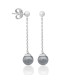 Majorica 16472.03.2.000.010.1 Pendientes Mujer Plata Perla Gris - 000450659