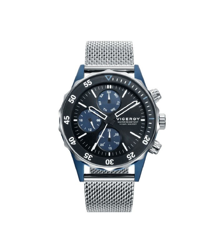 Viceroy 471159-39 Reloj Hombre Cuarzo Multifunción AluminioTamaño 42 mm Malla Milanesa - 471159-39