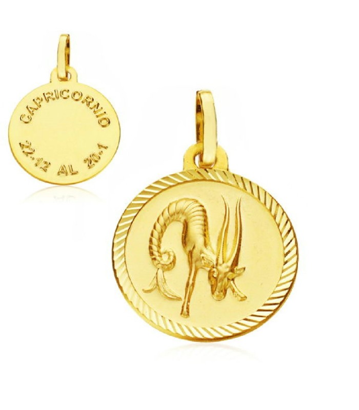 Horóscopo Oro 18 ktes CAPRICORNIO Tam 16 mm - 000020110