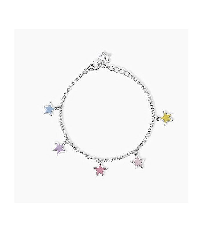 Mabina Junior 533683 Pulsera Niña Plata Esmaltes Estrellas - 000820169