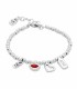 Uno de 50 PUL1852ROJMTL0M I´m waiting 4 U Red Pulsera Mujer Chapado Plata - 000500102