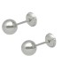 Pendientes Mujer Oro Blanco 18 ktes Bolas Tam 7 mm - 000021000