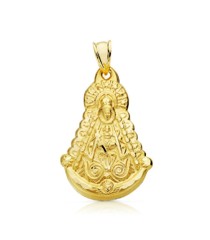 Medalla Unisex Oro 18 ktes Virgen del Rocio 24 x 32 mm - 000022124