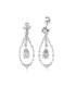 Salvatore Plata Pendientes Mujer Plata Circonitas Novias - 000230851