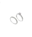 Salvatore Plata Anillo Doble Mujer Plata Circonitas Novias - 000230459