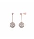 Salvatore Plata Pendientes Mujer Plata Rosé Circonitas Multicolor Tam 29 mm - 000230859