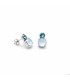 Victoria Cruz Pendientes Mujer Plata Swarovski Azules - 000180063