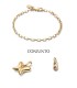 Uno de 50 PUL2570MORORO0L Ser Único Exc Pulsera Mujer Chapado Oro Charm Mariposa - 000500053