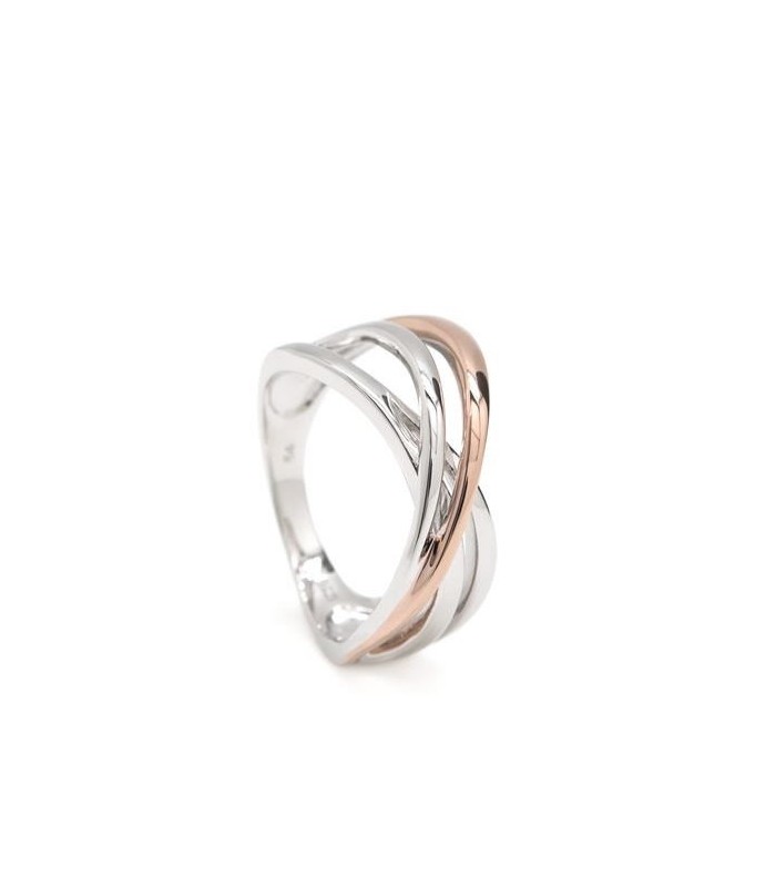 Anillo Mujer Plata Bicolor Rosé - 000090384