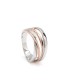 Anillo Mujer Plata Bicolor Brillo - 000090424