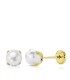 Pendientes Niña Oro 18 ktes Garras Perlas Cultivadas 7 mm - 000022709