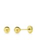Pendientes Niña Oro 18 ktes Bolitas Tam 5 mm - 000022730