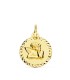 Medalla Niño Oro 18 ktes Ángel de la Guarda Maciza Tam 16 mm - 000022620