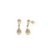 Salvatore Plata Pendientes Mujer Plata Dorada Peras Largos 9 x 26 mm - 000230871