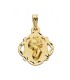 Medalla Niña Oro 18 ktes Maciza Virgen Niña 16 mm - 000022927