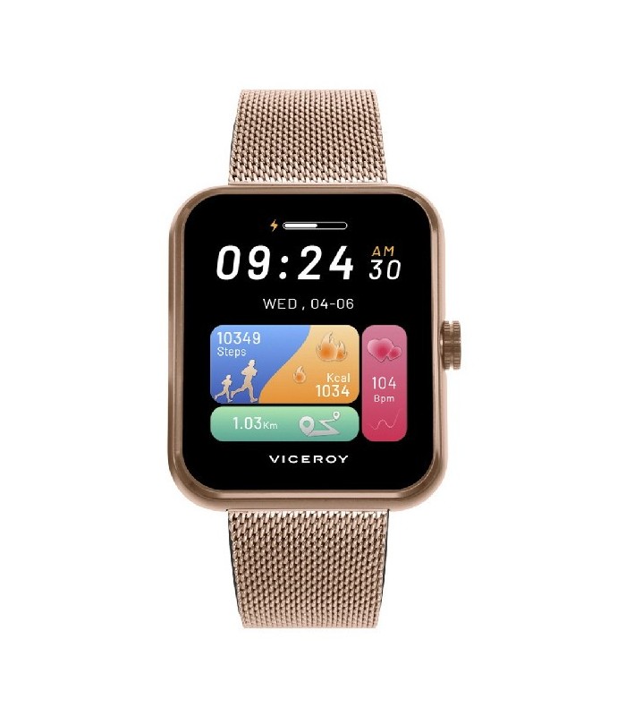 Viceroy Smart 41165-70 Reloj Unisex Aluminio Rosé + Correa Silicona - 41165-70