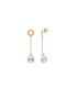 Majorica 17343.94.1.E00.906.1 Pendientes Mujer Plata Dorada Perla Rosa - 000450019
