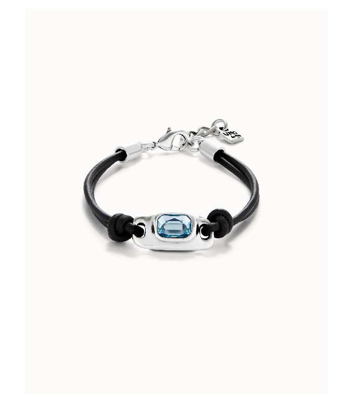 Uno de 50 PUL2480AZCMTL0M Ser Magnética Pulsera Mujer Chapado Plata Cristal Celeste - 000500858