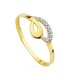 Anillo Niñas Oro Bicolor 18 ktes Talla 10 - 000150532