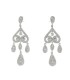 Salvatore Plata Pendientes Fiesta Mujer Plata Arabesco Circonitas Novias - 000230177