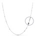 Cadena Mujer Oro Blanco 18 ktes Maciza 45 cm - 000261950