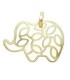 Colgante Mujer Oro 18 ktes Elefante Tam 16 x 23 mm - 553