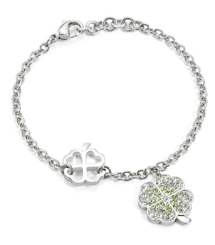 Morellato SADR07 Pulsera Mujer Acero Trébol Corazones - 000560185
