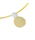 Colgante Mujer Plata Bicolor Amarillo Tamaño 18 x 28 mm - 000050126