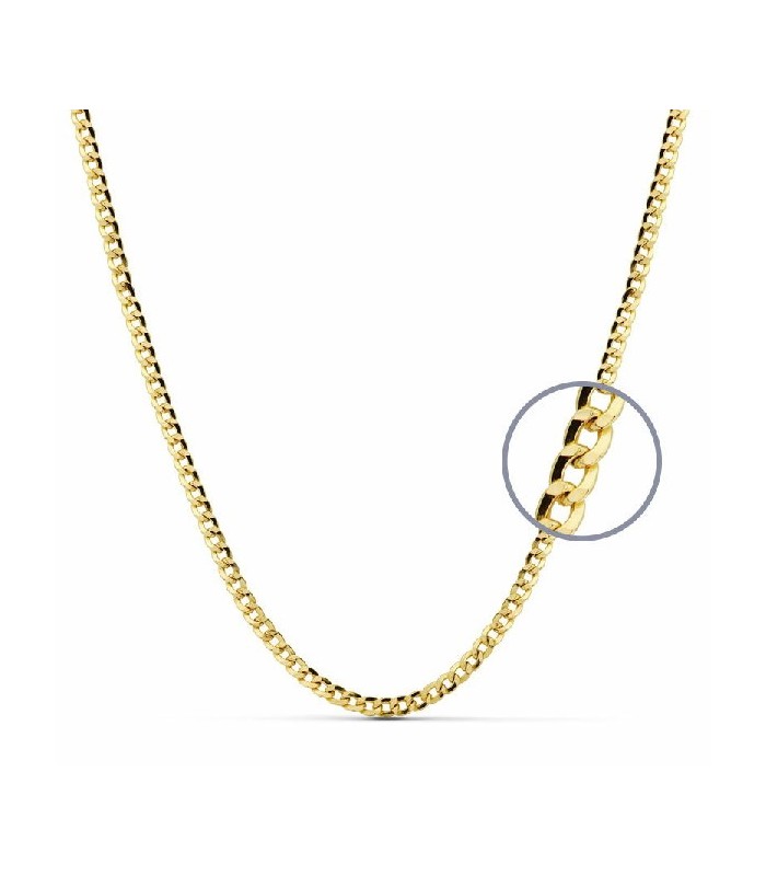 Cadena Mujer Oro 18 ktes Barbada Ligera Grosor 2 mm 50 cm - 000023035