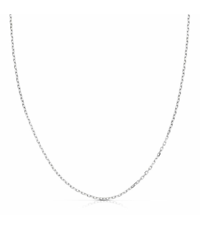Cadena Mujer Oro Blanco 18 ktes Forza Maciza Grosor 1 mm 40 cm - 000262210