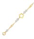 Pulsera Niñas Comunión Oro 18 ktes Flor Perlas Medida 17 cm - 000022396