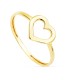 Anillo Mujer Oro 18 Ktes Corazón Calado - 000150818