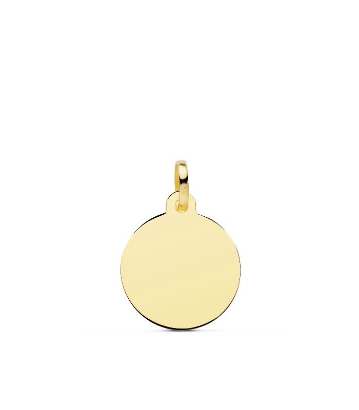 Colgante Mujer Oro 18 ktes Disco Tamaño 14 mm - 000022015