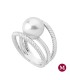 Majorica 14338.01.2.915.010.1 Anillo Mujer Plata Perlas - 000450490