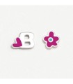 Agatha Ruiz De La Prada 005ABC Pendientes Niña Plata  Inicial B - 000120090