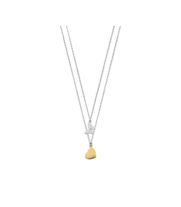 Morellato SAHM04 Colgante Mujer Acero Bicolor Mariposas Corazones - 000560175