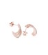 Pendientes Mujer Plata Rosé Aros Circonitas - 000090321