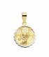 Medalla Niñas Oro Bicolor 18 ktes Virgen Calada Tam 15 mm - 000150887