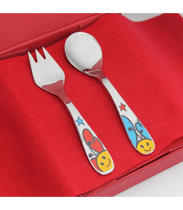 Cubiero Unisex Dos Piezas Infantil Acero Esmaltes - 000790067