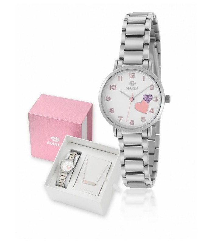 Marea Reloj Niña Acero Corazones Tam 26 mm - B41303/1