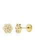Pendientes Niñas Oro 18 ktes Flor Tam 6 mm - 000023168