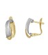 Pendientes Mujer Oro Bicolor 18 Ktes Nudo 7 x 12 mm - 000023183