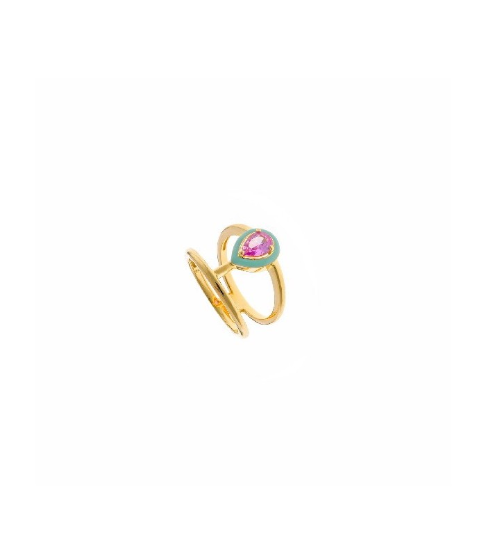 Salvatore Plata Anillo Mujer Plata Dorada - 000230687