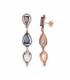 Salvatore Plata Pendientes Mujer Plata Rosé Circonitas Topacios - 000230701