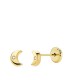 Pendientes Niñas Oro 18 ktes Lunas Tam 3,5 mm - 000023267